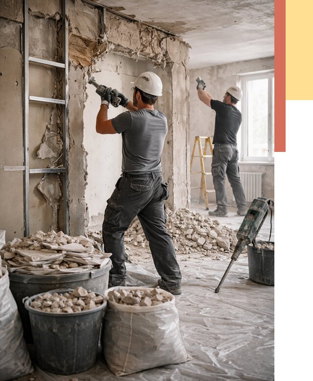 Демонтажные работы в Глазове от 2755 руб. — услуги и цена под ключ | ОТДЕЛОЧНИК-Глз