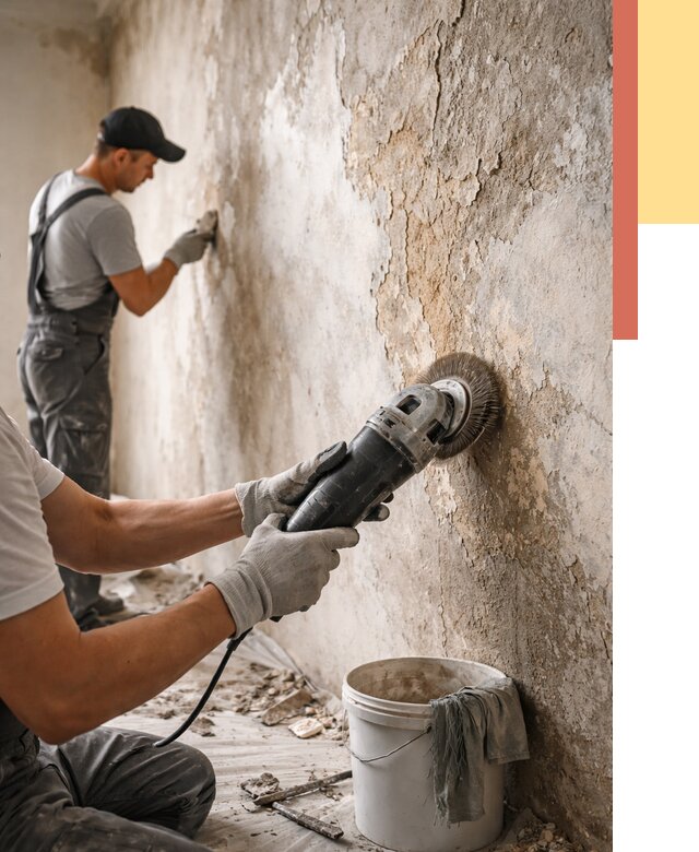 Снятие и удаление краски со стен в Глазове от 2143 руб. — ОТДЕЛОЧНИК-Глз