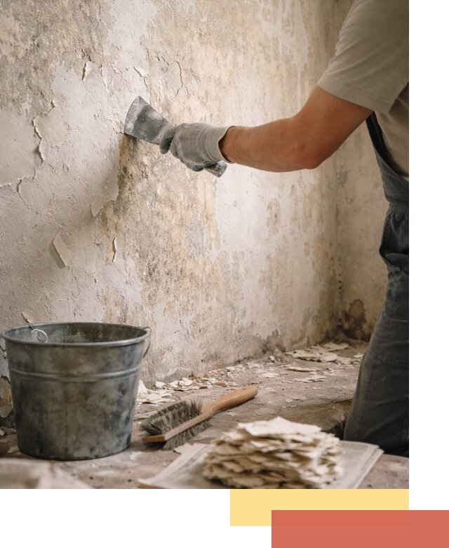 Удаление старой краски со стен в Глазове качественно и быстро