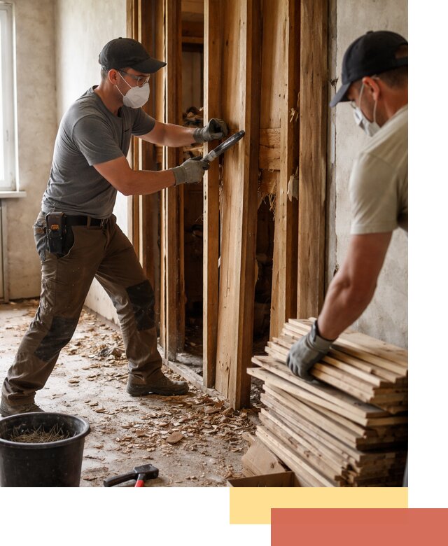 Демонтаж деревянных перегородок в Глазове быстро и аккуратно