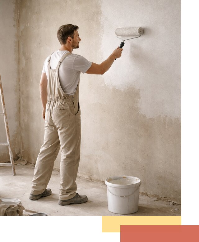 Грунтовка стен под отделку в Глазове профессиональным раствором