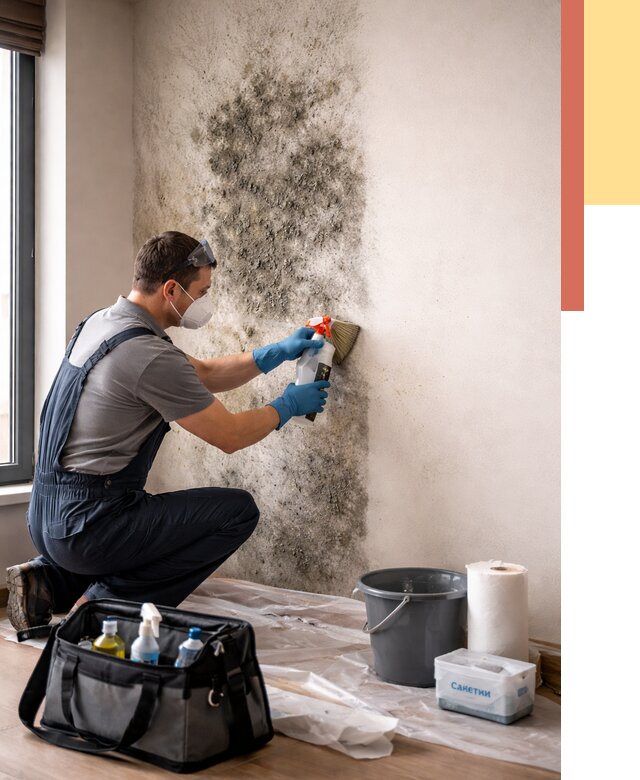 Удаление плесени со стен в Глазове от 2194 руб. — быстро и недорого | ОТДЕЛОЧНИК-Глз