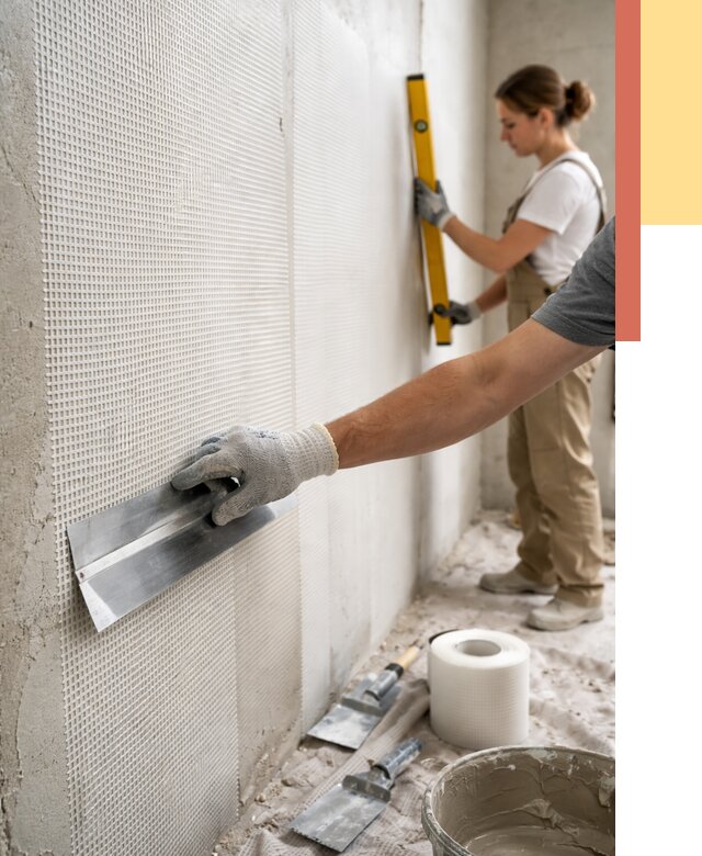 Армирование стен стеклосеткой в Глазове от 3265 руб. под ключ | ОТДЕЛОЧНИК-Глз