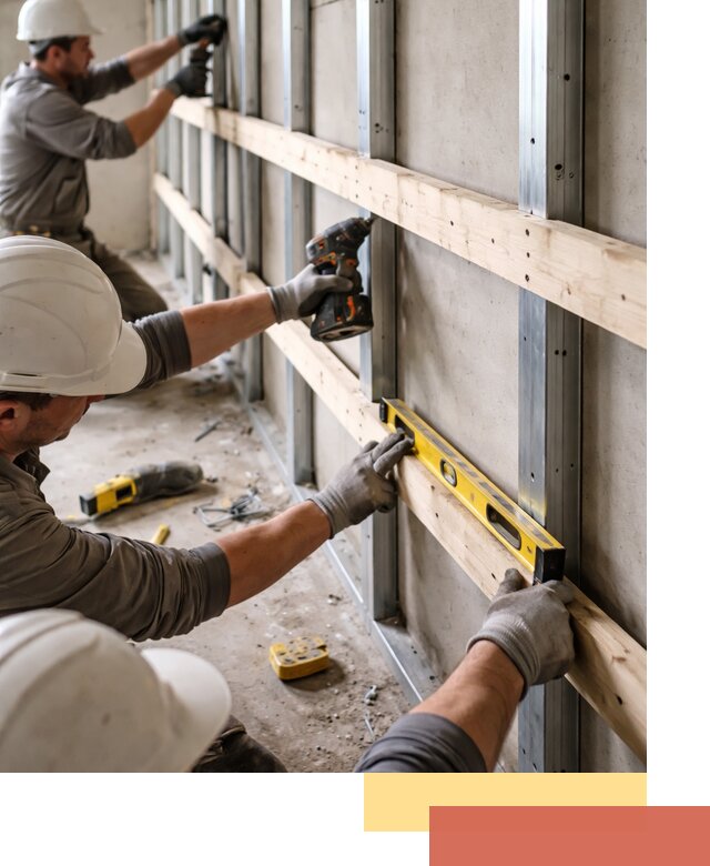 Устройство обрешетки под панели в Глазове