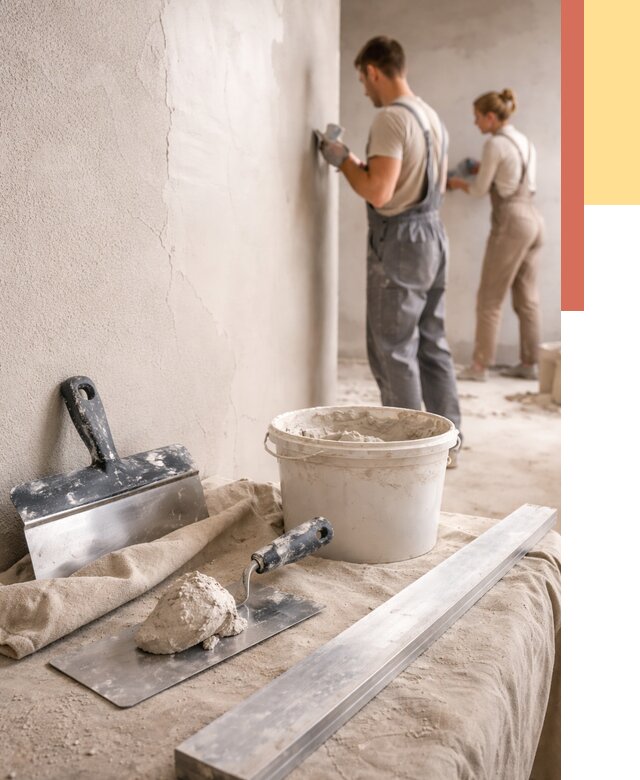 Штукатурка стен гипсовая в Глазове от 4591 руб/м2 — быстро и недорого | ОТДЕЛОЧНИК-Глз