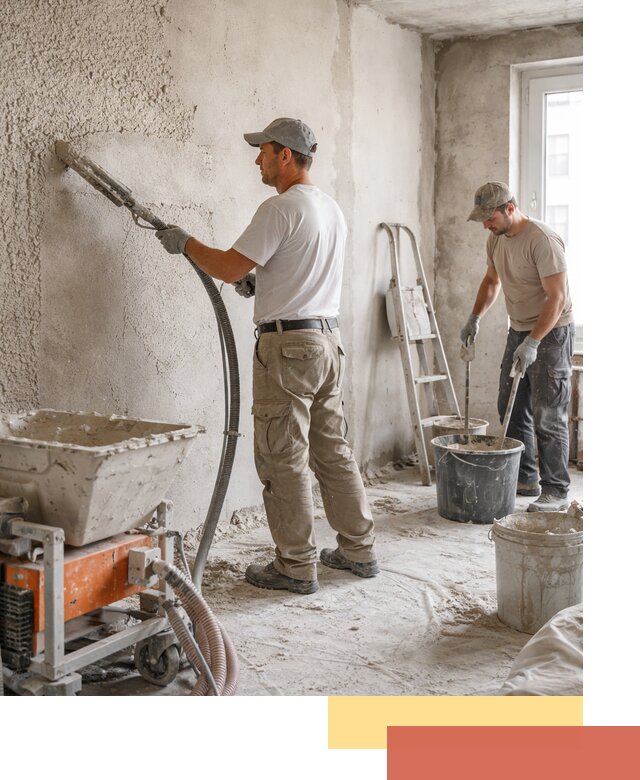 Машинная штукатурка стен в Глазове — быстро и качественно