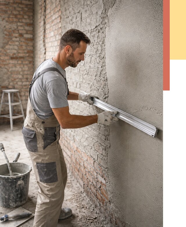 Штукатурка кирпичных стен в Глазове от 4591 руб/м2 — быстро и недорого | ОТДЕЛОЧНИК-Глз