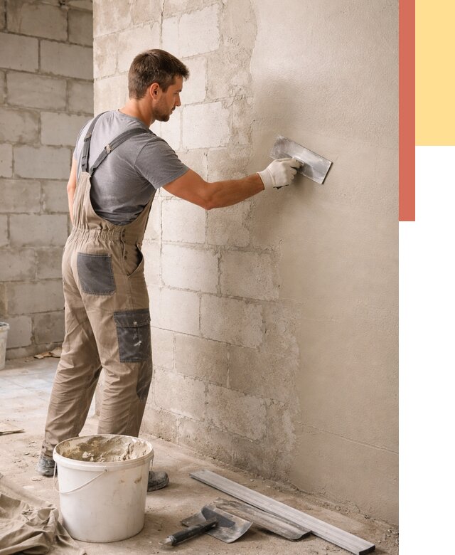 Штукатурка стен из газобетона в Глазове от 2143 руб./м2 — быстро и недорого | ОТДЕЛОЧНИК-Глз