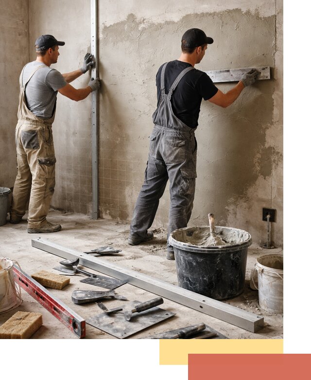 Профессиональная штукатурка стен под плитку в Глазове