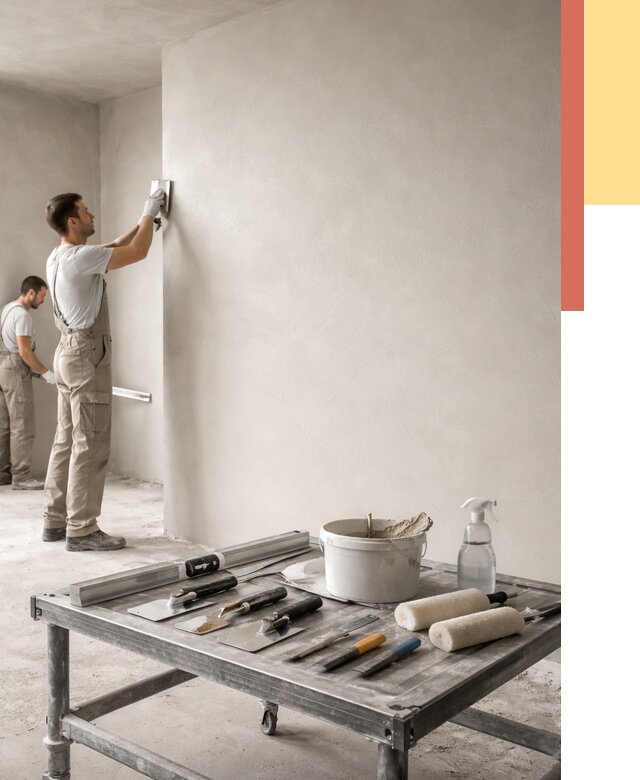 Штукатурка стен под покраску в Глазове от 4591 руб./м² — качественно и недорого | ОТДЕЛОЧНИК-Глз