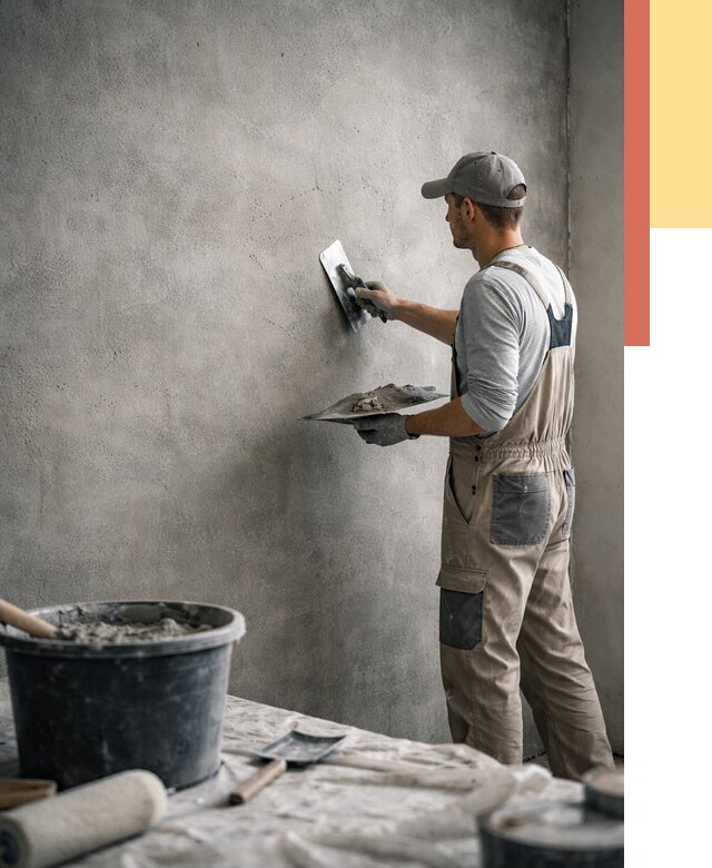 Декоративная штукатурка под бетон в Глазове от 2551 руб./м² — нанесение под ключ | ОТДЕЛОЧНИК-Глз