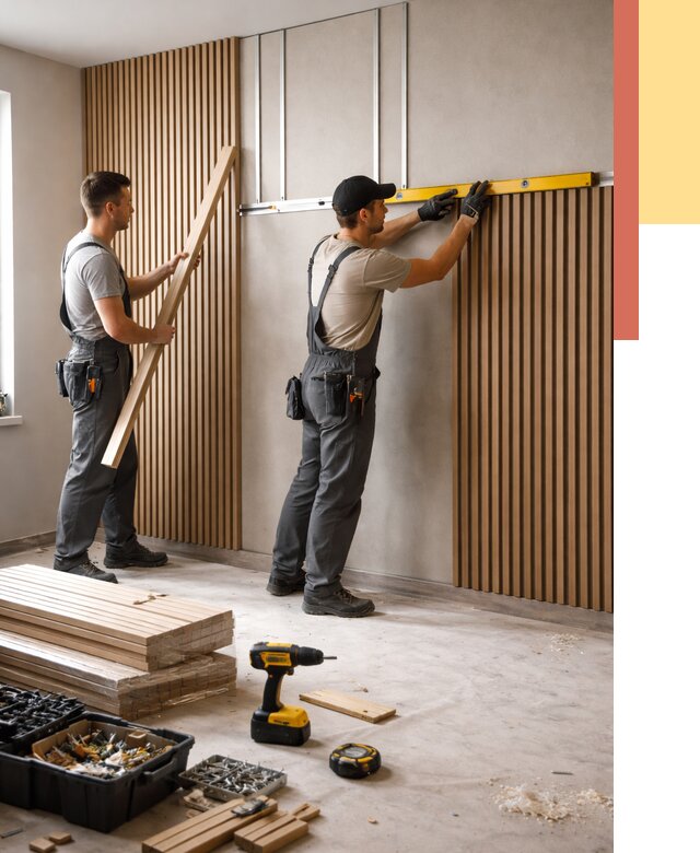 Монтаж реечных панелей на стены в Глазове от 1224 руб. — быстро и недорого | ОТДЕЛОЧНИК-Глз