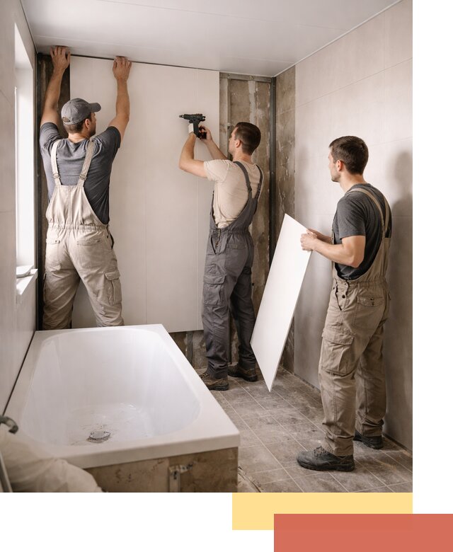 Отделка ванной панели ПВХ профессионально в Глазове