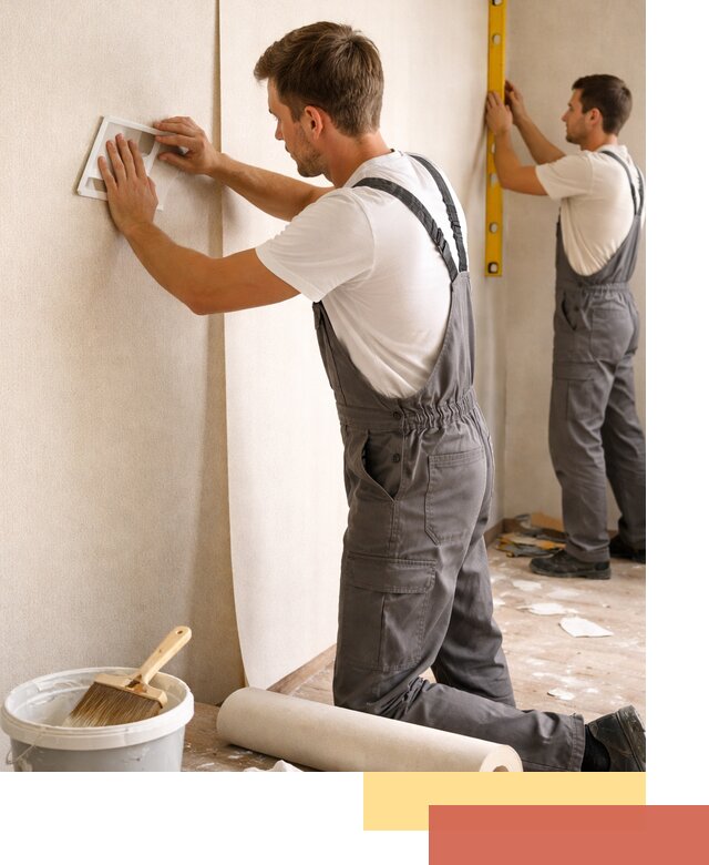 Поклейка бумажных обоев в Глазове качественно и недорого