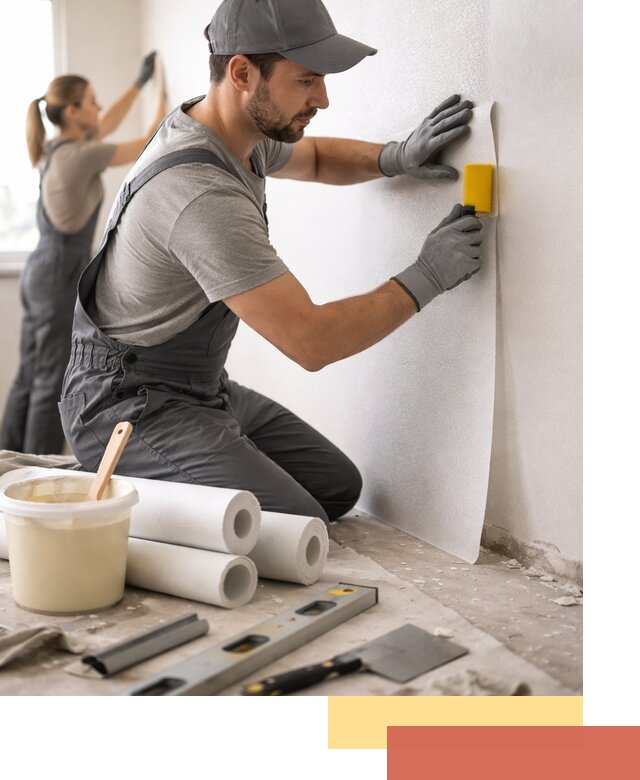 Поклейка стеклообоев профессионально в Глазове