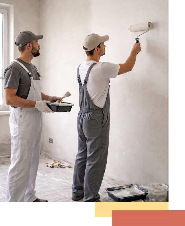 Покраска стен водоэмульсионной краской в Глазове