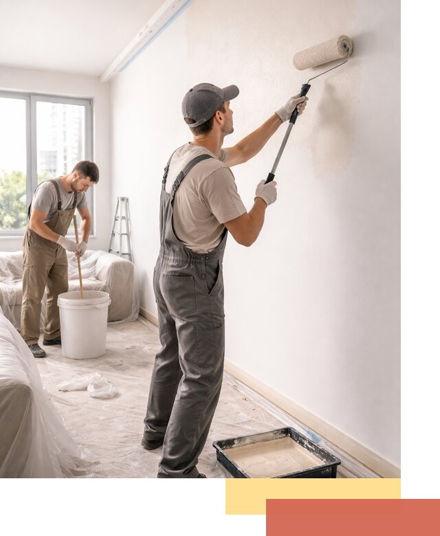 Покраска стен в офисе в Глазове — быстрый и качественный ремонт