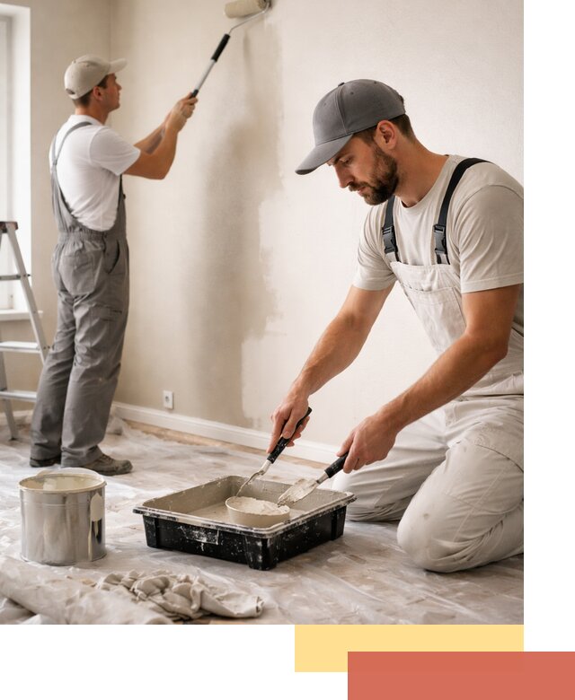 Покраска стен в квартире в Глазове — профессионально и аккуратно