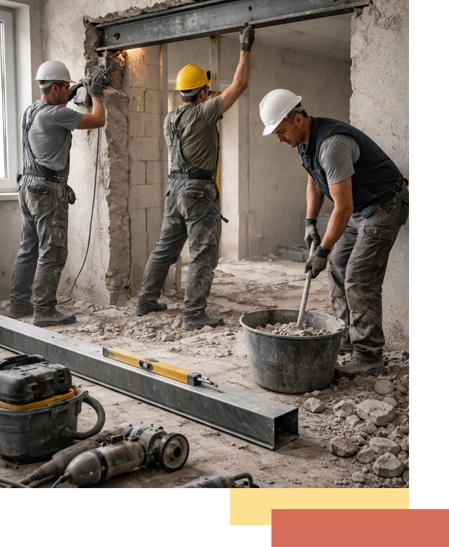 Создание проемов в стенах и несущих конструкциях в Глазове