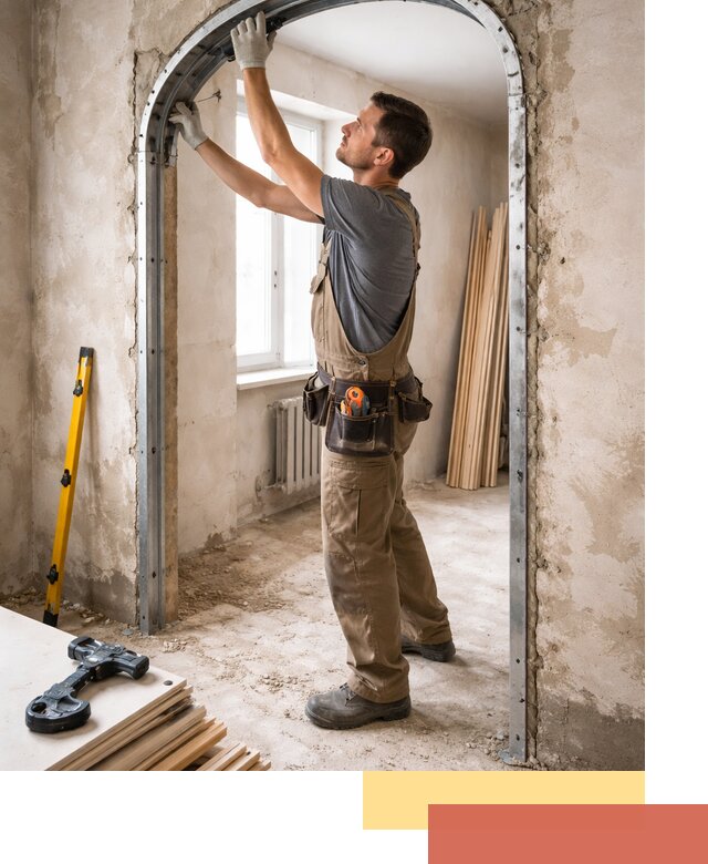 Устройство арочного проема в Глазове под ключ