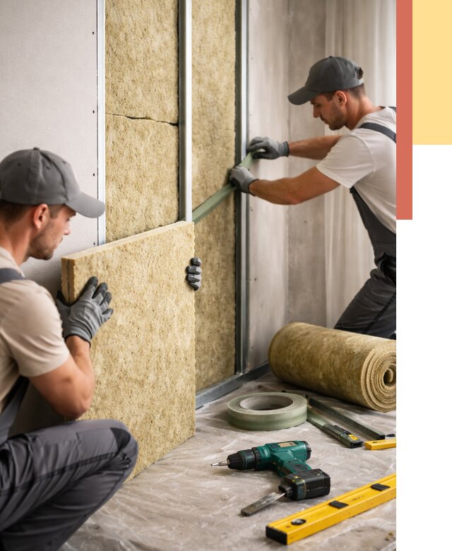 Шумоизоляция стен в Глазове под ключ от 1888 руб. | ОТДЕЛОЧНИК-Глз