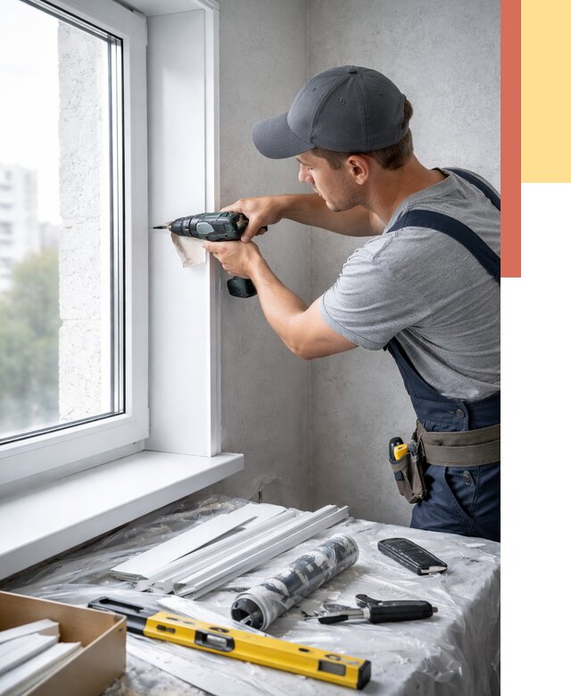 Установка пластиковых откосов в Глазове от 2296 руб. | ОТДЕЛОЧНИК-Глз монтаж, быстро и недорого