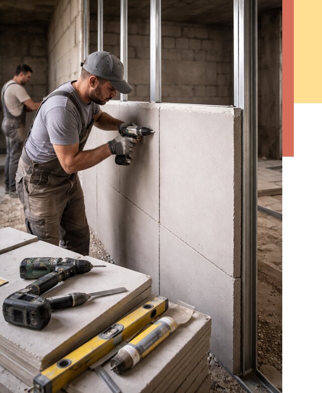 Кладка влагостойких перегородок ПГП в Глазове от 1224 руб. под ключ | ОТДЕЛОЧНИК-Глз