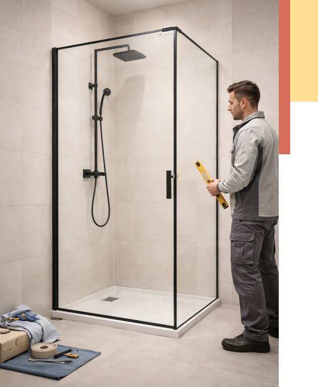 Стеклянные перегородки для душа в Глазове от 12754 руб. | Монтаж под ключ — ОТДЕЛОЧНИК-Глз