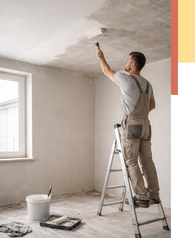 Грунтовка потолка в Глазове от 2551 руб. — быстро и недорого | ОТДЕЛОЧНИК-Глз