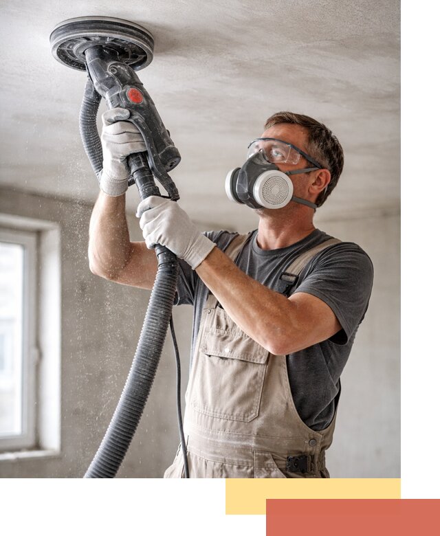 Шлифовка потолка в Глазове — качественная подготовка под отделку