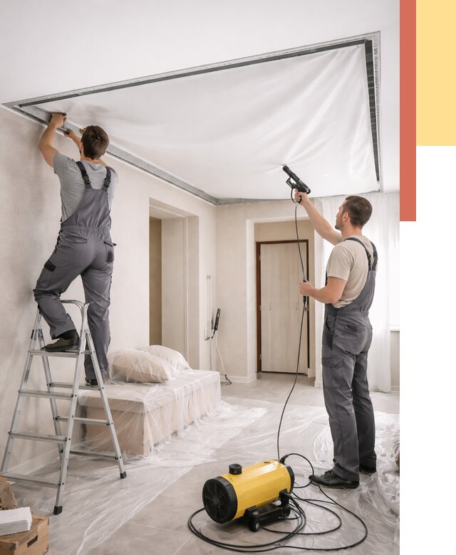 Монтаж натяжного потолка в прихожей в Глазове от 2704 руб. под ключ | ОТДЕЛОЧНИК-Глз