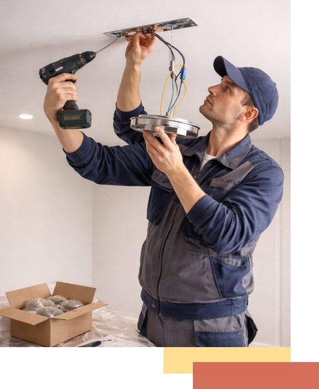 Установка люстры в натяжной потолок в Глазове