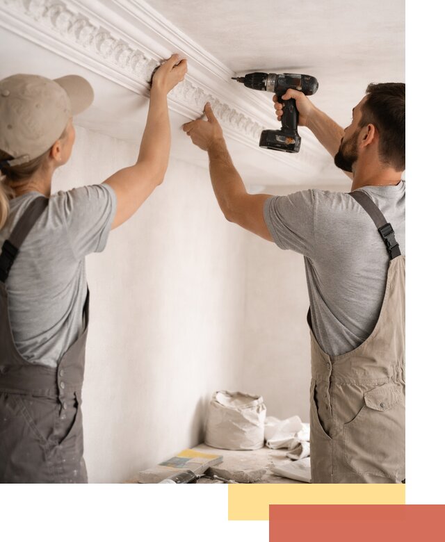 Профессиональный монтаж лепнины на потолок в Глазове