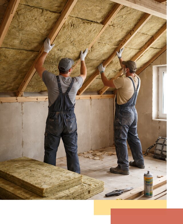 Утепление потолка минеральной ватой в Глазове